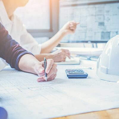 engineer-design-working-on-blueprint-planning-concept
